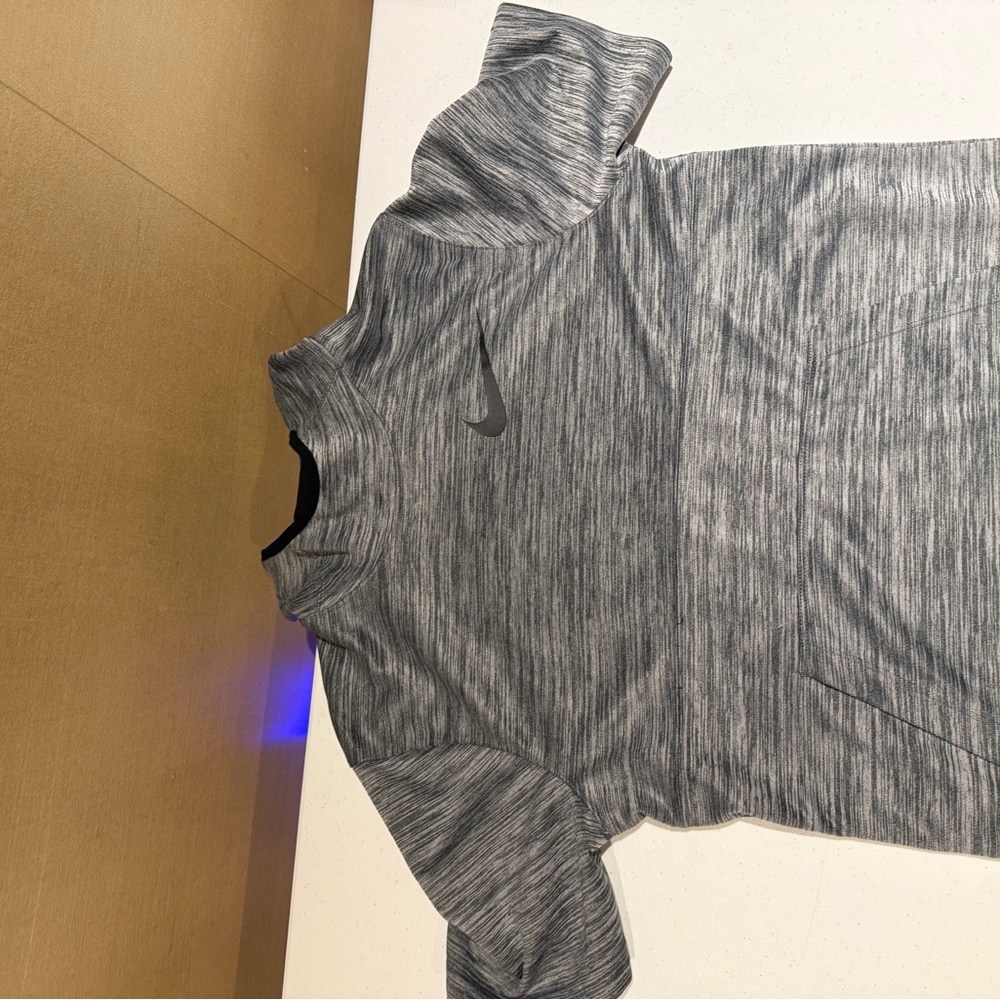Nike Dri-FIT Charcoal and Black Top